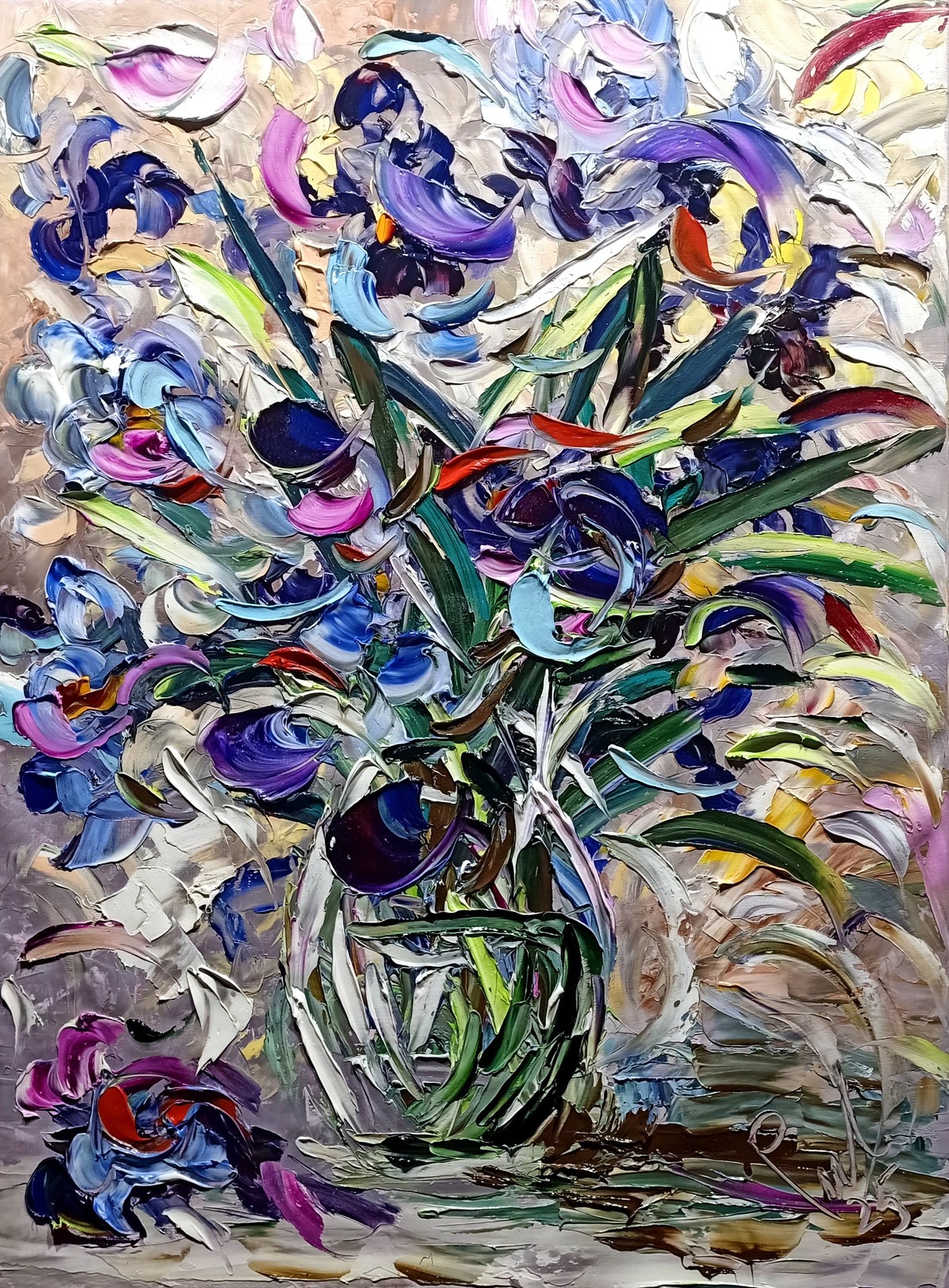 Vaso con iris blu by Antonino Puliafico