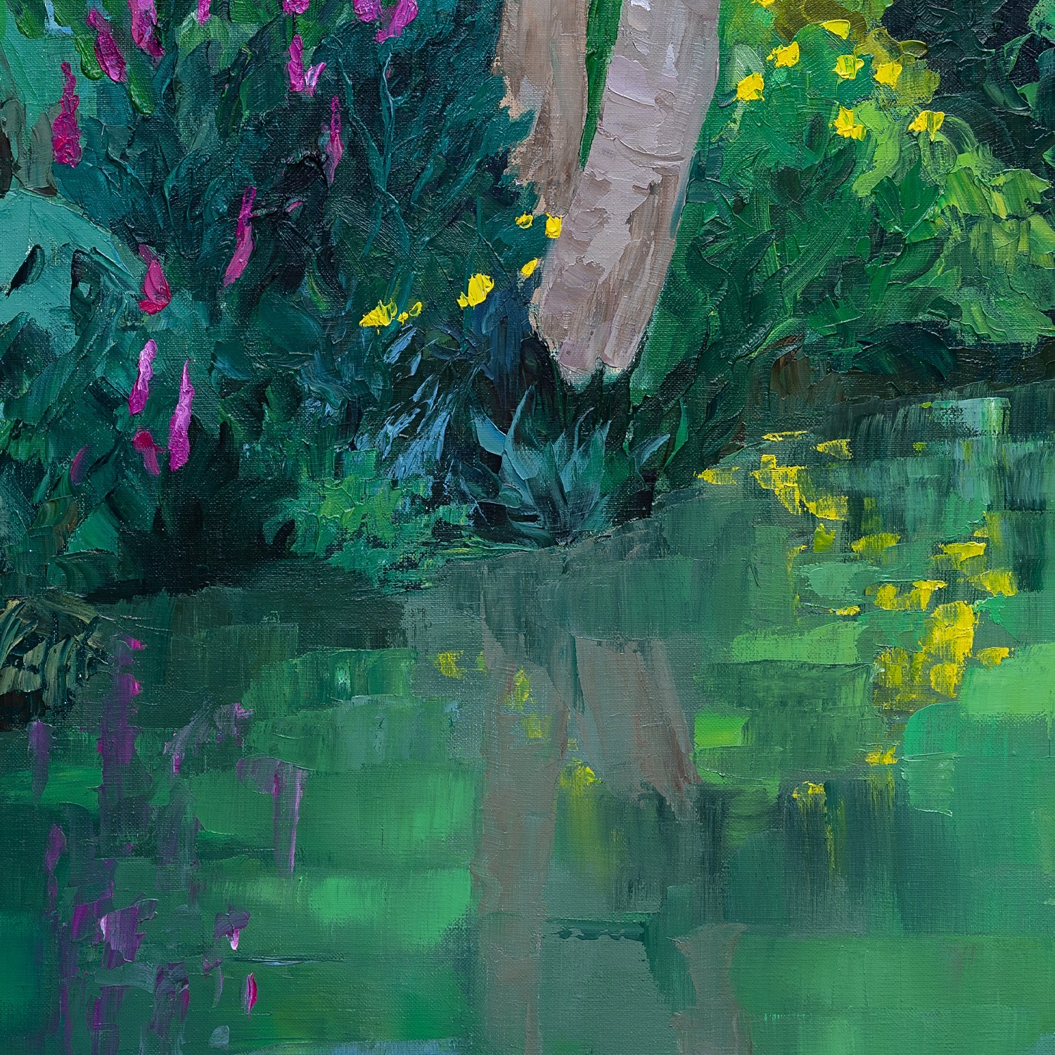 Jardin des songes, reflets d'un silence vert by Agnès Tiollier