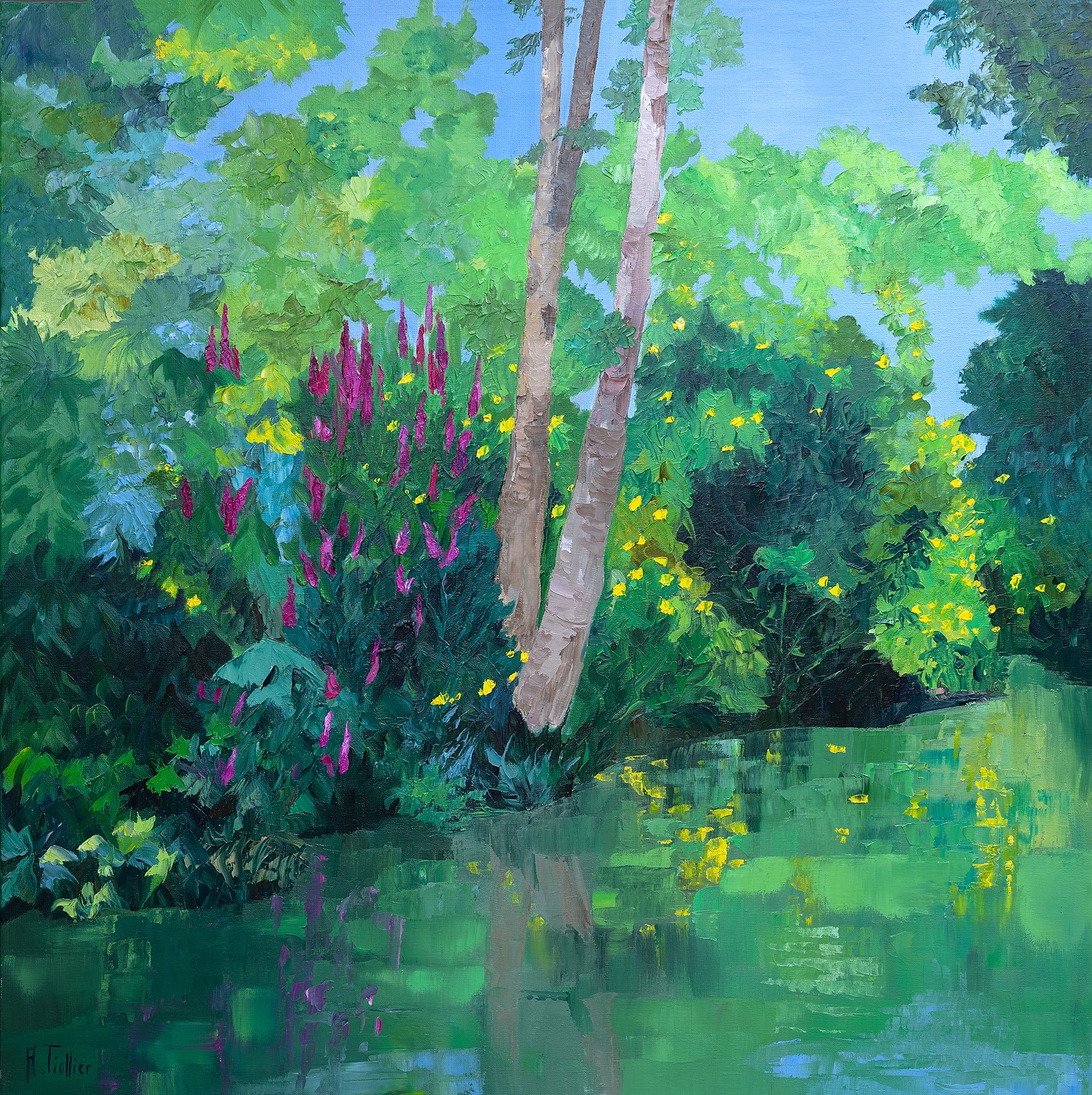 Jardin des songes, reflets d'un silence vert by Agnès Tiollier