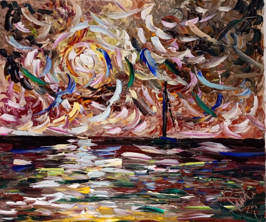 Il canto del vento al tramonto by Antonino puliafico