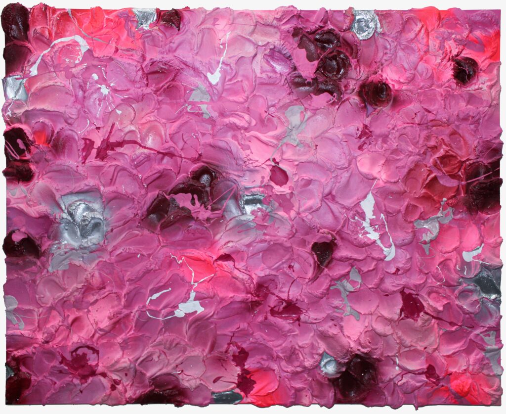 Abstract Spirit Blossom - gestural abstract painting by Belart Collective