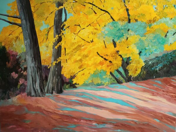 Automne au parc II by Agnès Tiollier