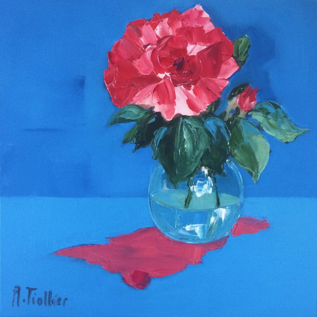 Rose solo by Agnès Tiollier