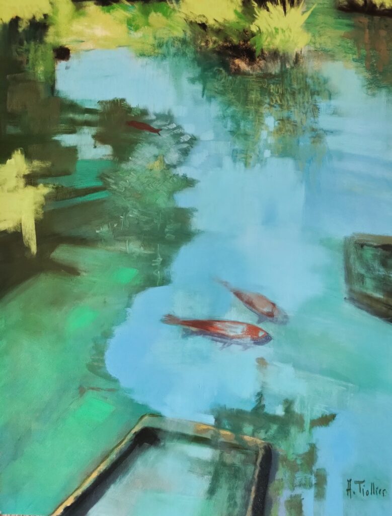 Bassin du parc II by Agnès Tiollier