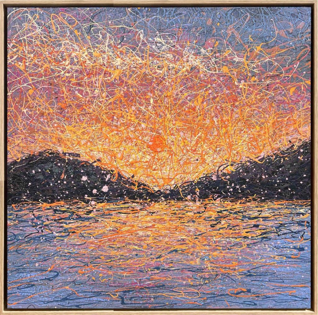 When Stillness Becomes Love - framed by by Nadin Antoniuk