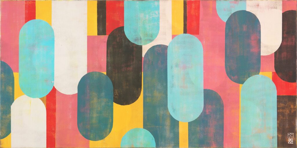 Traffic pink landscape by Ronald Hunter