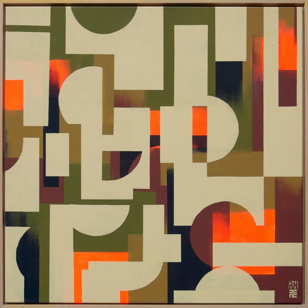 The Maze - Camel & orange by Ronald Hunter