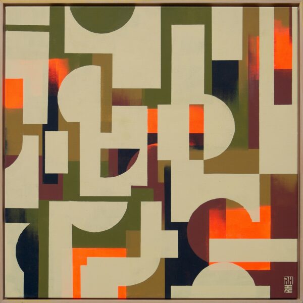 The Maze - Camel & orange by Ronald Hunter