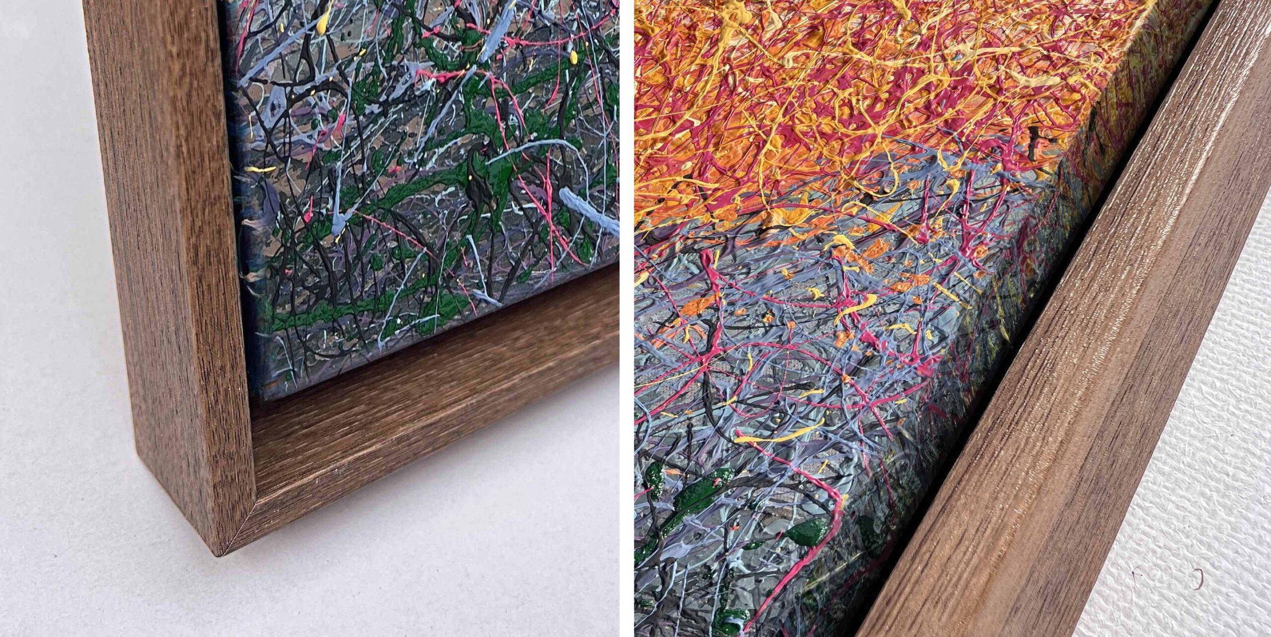 Golden Solace - diptych, framed - Image 4