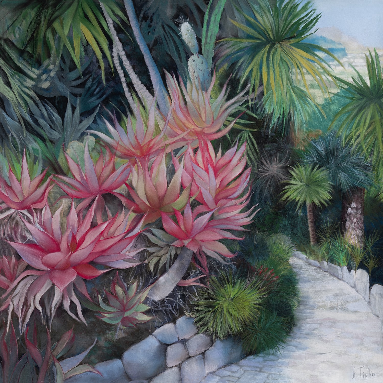 Jardin méditerranéen II by Agnès Tiollier